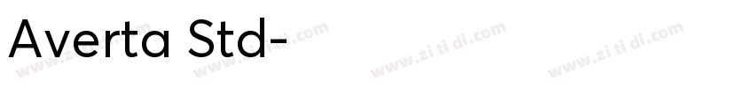 Averta Std字体转换